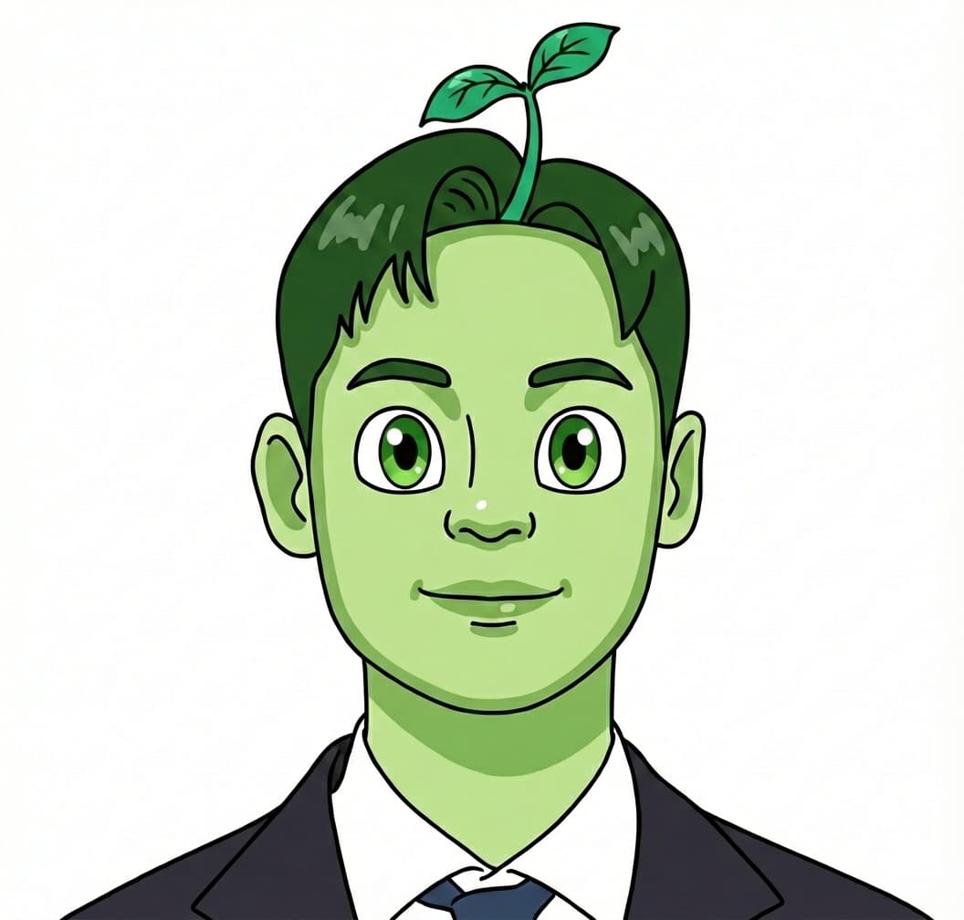 Moppuri Green Sprout Mascot